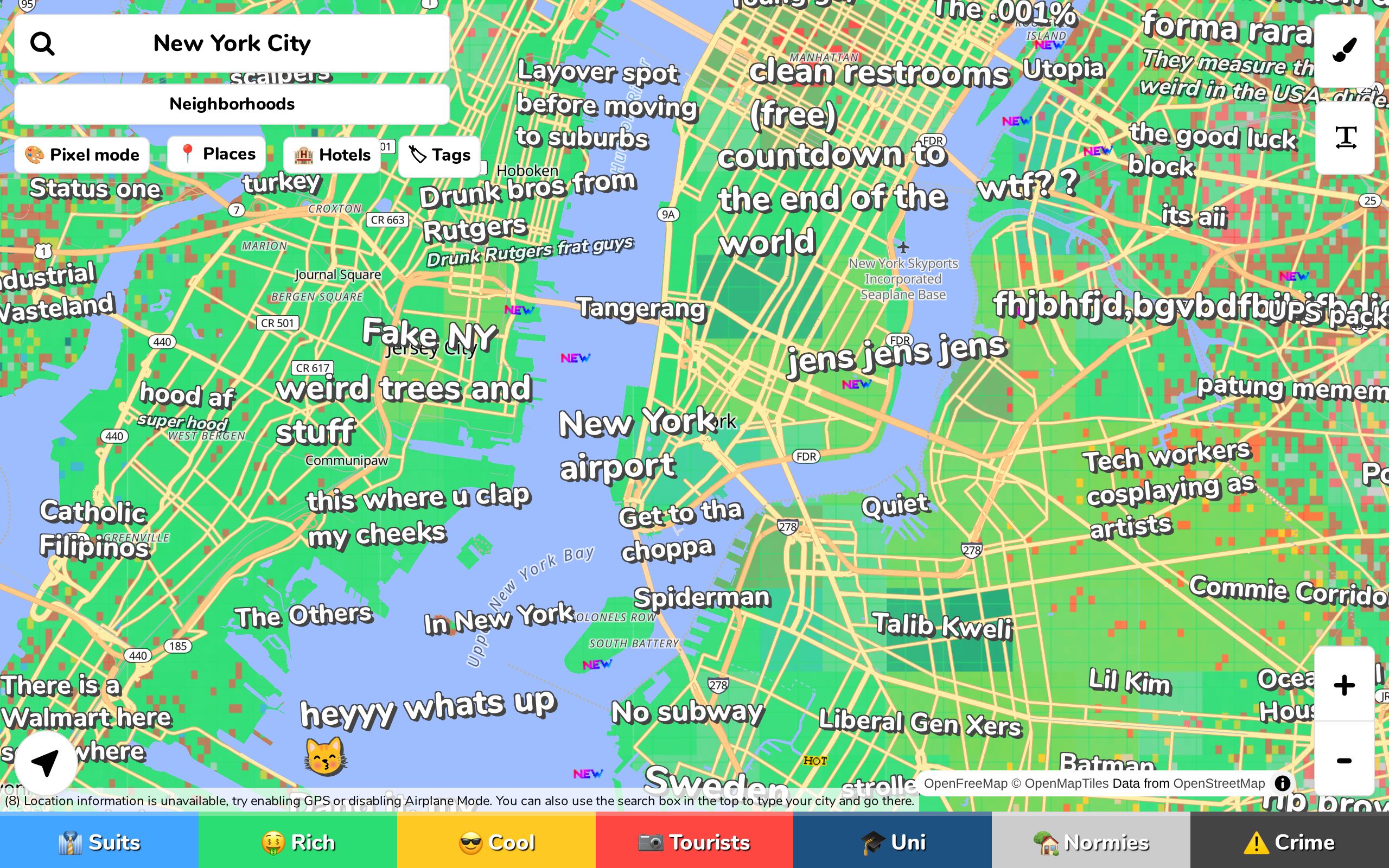 Homepage of Hoodmaps