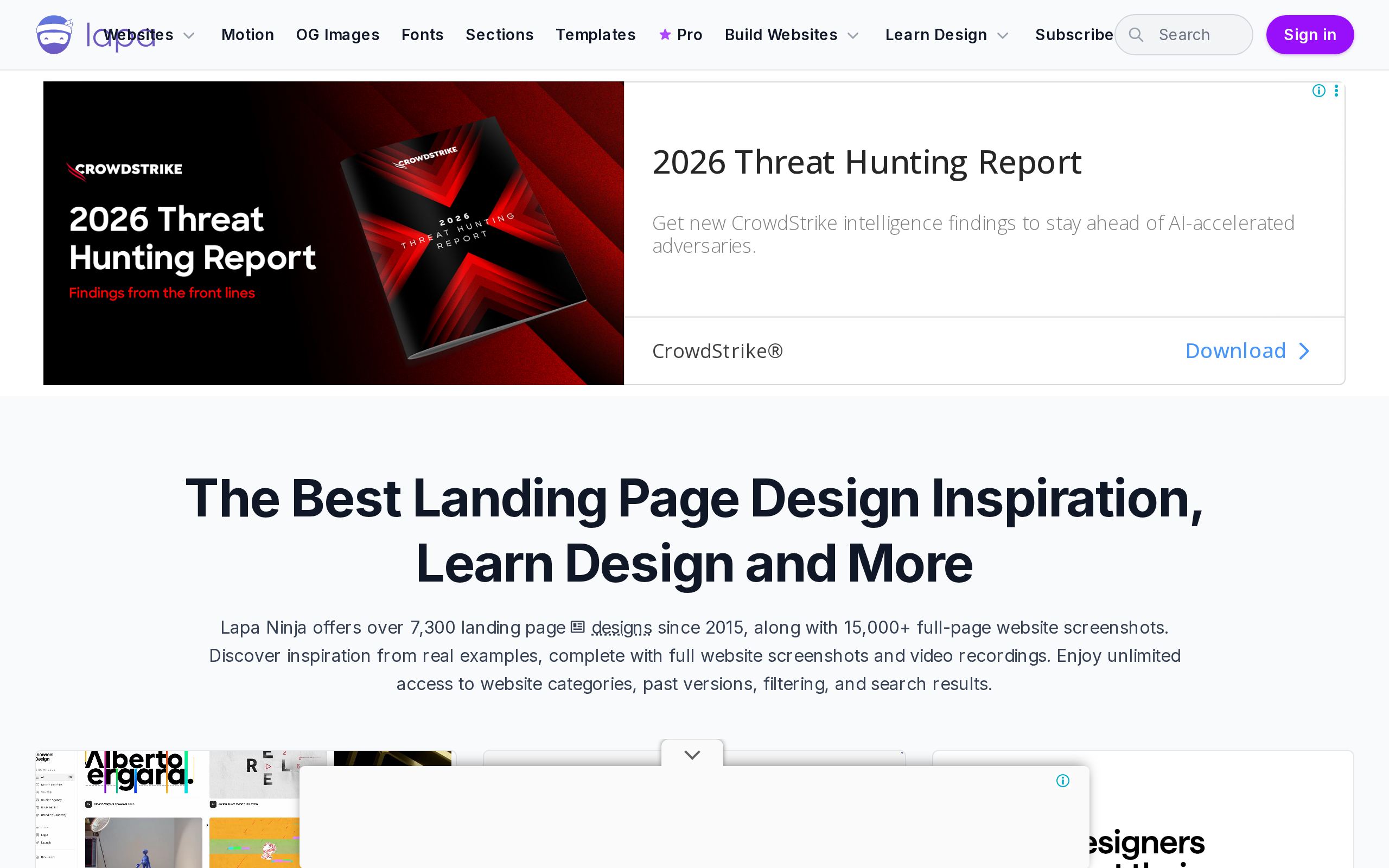 Homepage of Lapa Ninja