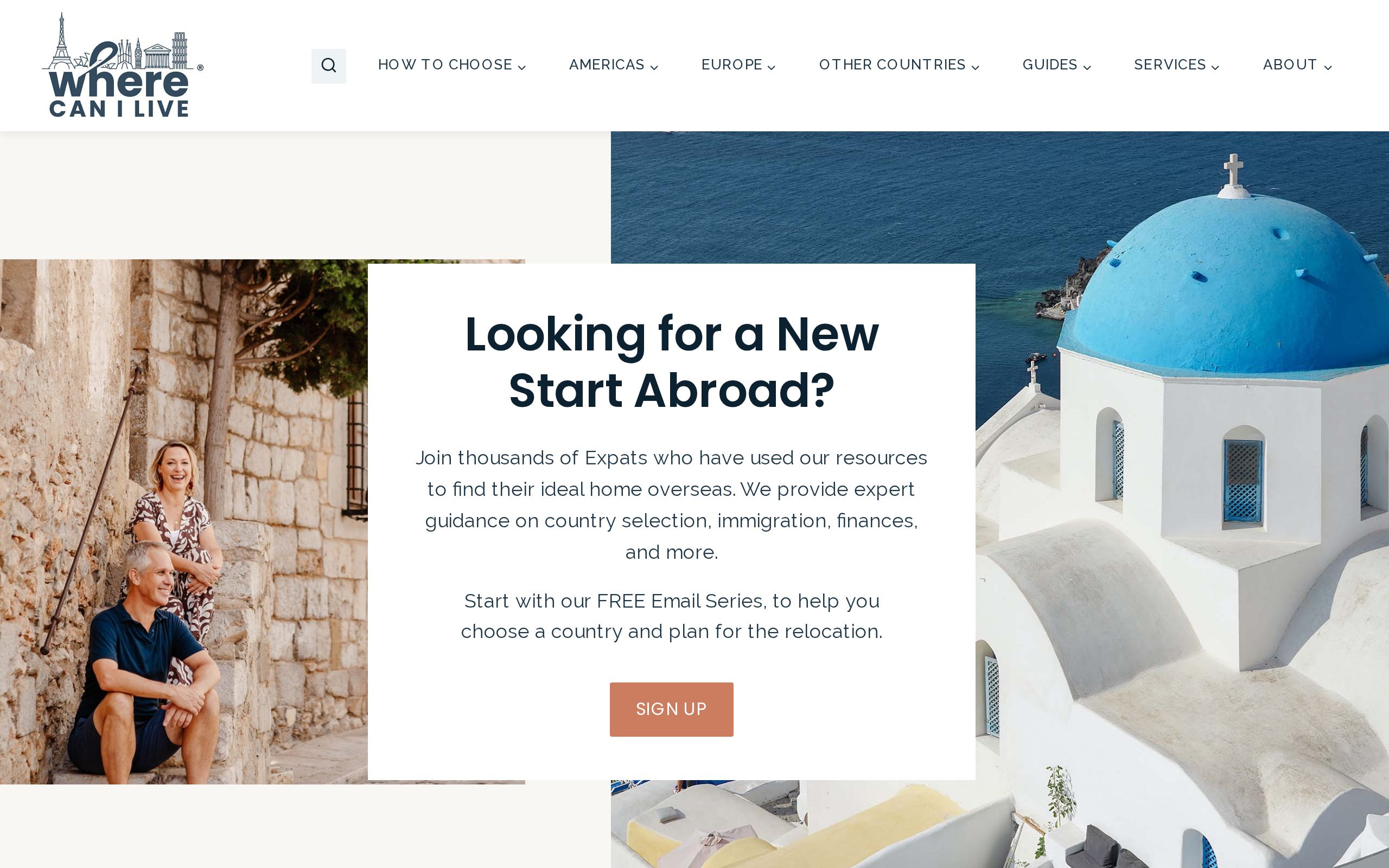 Homepage of Where Can I Live